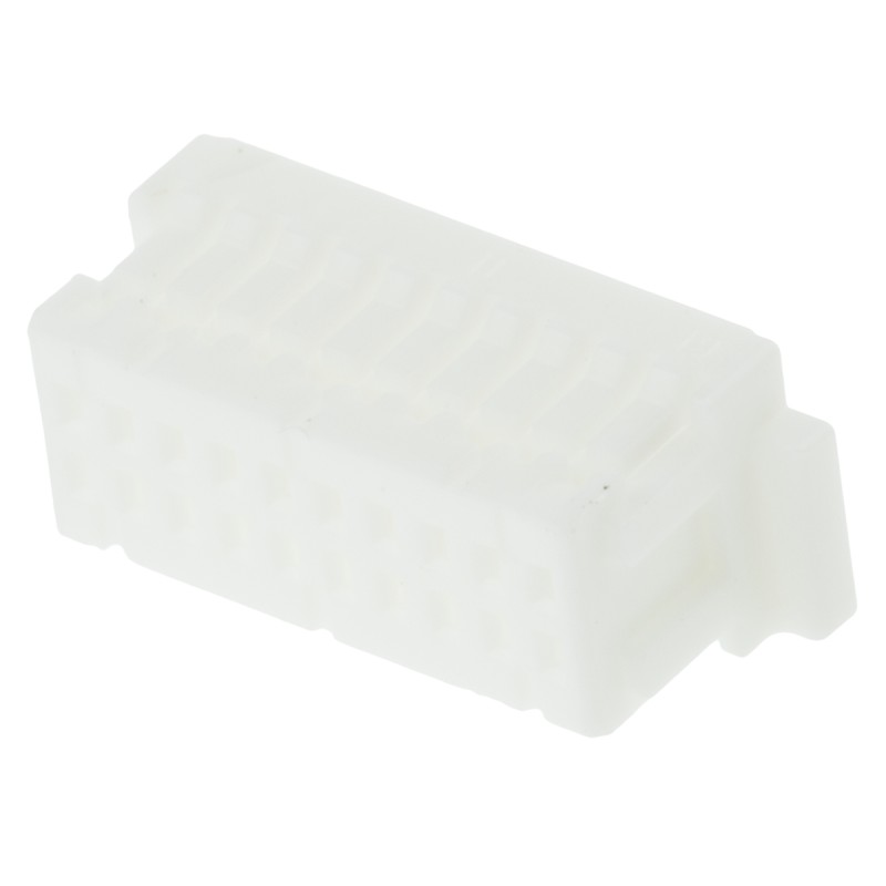 50 pcs - SHDR-20V-S-B JST, SHD Female Connector Housing, 1mm Pitch, 20 Way, 2 Row Right Angle, Straight