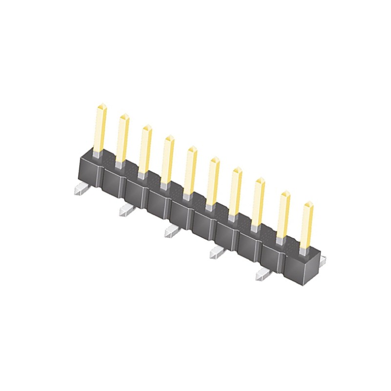 10 pcs - TSM-110-02-L-SV Samtec TSM Series Straight Surface Mount Pin Header, 10 Contact(s), 2.54mm Pitch, 1 Row(s), Unshrouded