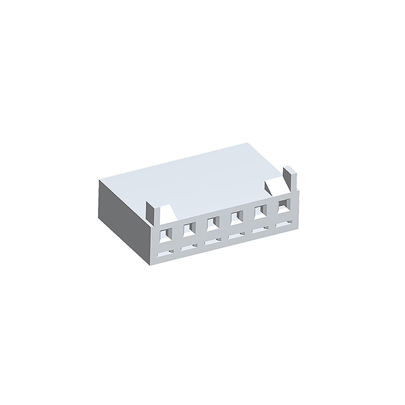 20 pcs - 43061-0006 Molex, SPOX Female Connector Housing, 3.96mm Pitch, 6 Way, 1 Row