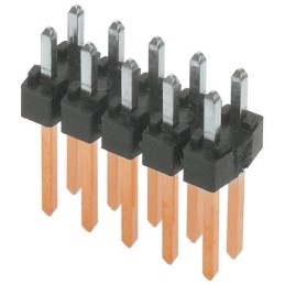 20 pcs - 90131-0122 Molex C-Grid III Series Straight Through Hole Pin Header, 4 Contact(s), 2.54mm Pitch, 2 Row(s), Unshrouded