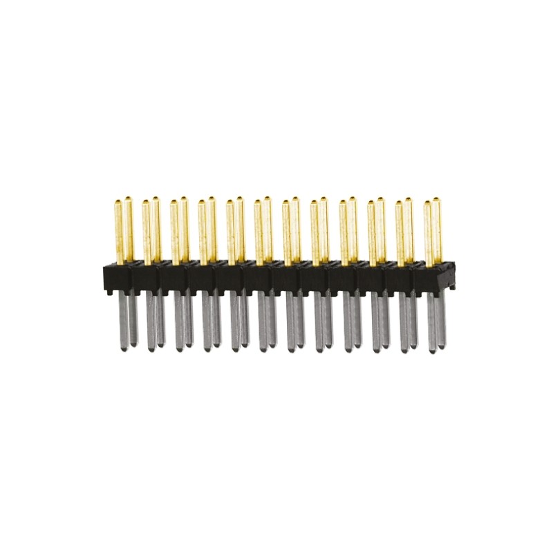 10 pcs - TSW-112-08-L-D Samtec TSW Series Straight Through Hole Pin Header, 24 Contact(s), 2.54mm Pitch, 2 Row(s), Unshrouded