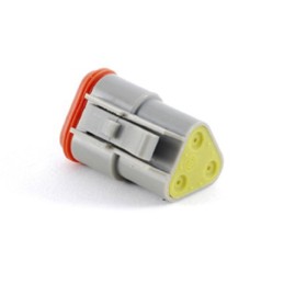 20 pcs - AT06-3S-RD01 Amphenol Industrial, AT Automotive Connector Plug 3 Way, Crimp Termination