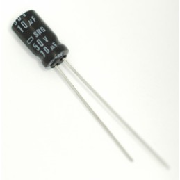 50 pcs - ESRG500ELL3R3MD07D CHEMI-CON 3.3μF Electrolytic Capacitor 50V dc, Through Hole - ESRG500ELL3R3MD07D