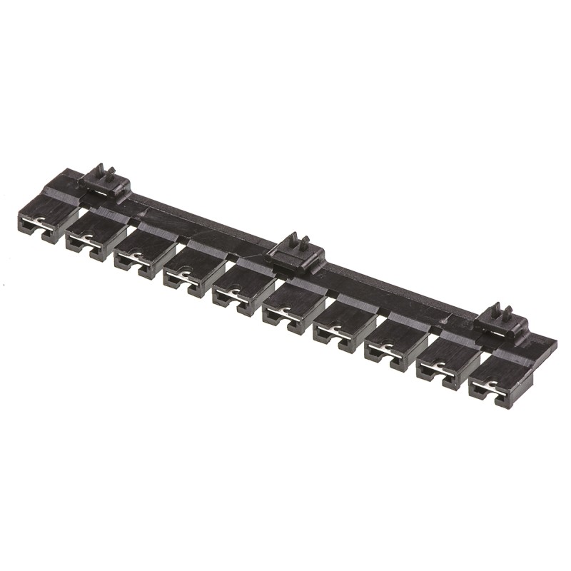 20 pcs - 90059-0007 Molex, C-Grid Shunt Female Straight Black Open Top 2 Way 1 Row 2.54mm Pitch