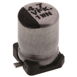 50 pcs - EEEFK1V4R7R Panasonic 4.7μF Aluminium Electrolytic Capacitor 35V dc, Surface Mount - EEEFK1V4R7R