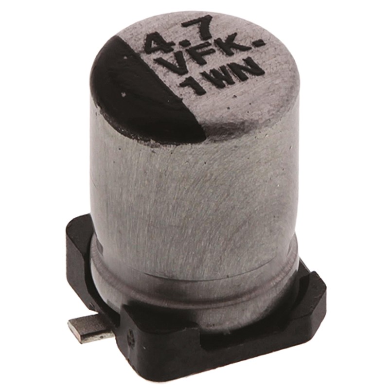50 pcs - EEEFK1V4R7R Panasonic 4.7μF Aluminium Electrolytic Capacitor 35V dc, Surface Mount - EEEFK1V4R7R