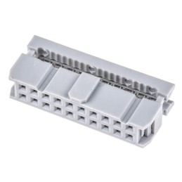 20 pcs - AWP 20-7240-T ASSMANN WSW 20-Way IDC Connector Socket for Cable Mount, 2-Row