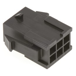 20 pcs - 43020-0600 Molex, Micro-Fit 3.0 Male Connector Housing, 3mm Pitch, 6 Way, 2 Row