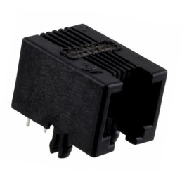 20 pcs - 54601-906WPLF Amphenol ICC 54601 Series Female RJ11 Connector, PCB Mount, Cat3