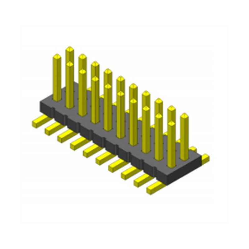 10 pcs - FTS-103-01-F-DV-TR Samtec FTS Series Straight Pin Header, 3 Contact(s), 1.27mm Pitch, 2 Row(s), Unshrouded