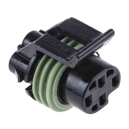 10 pcs - 12065298 Delphi, Metri-Pack 150 Automotive Connector Socket 4 Way, Crimp Termination