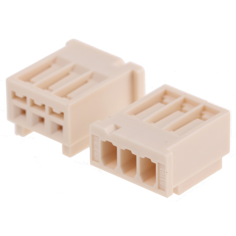 50 pcs - 51191-0300 Molex Female Connector Housing, 2.5mm Pitch, 3 Way, 1 Row