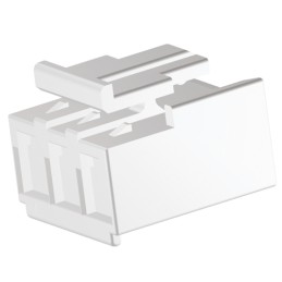 50 pcs - 2132781-4 TE Connectivity, Economy Power II Female Connector Housing, 3.96mm Pitch, 4 Way, 1 Row