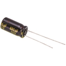 20 pcs - EEUFM1A681L Panasonic 680μF Aluminium Electrolytic Capacitor 10V dc, Radial, Through Hole - EEUFM1A681L