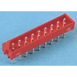 10 pcs - 8-215464-6 TE Connectivity Micro-Match Series Straight Through Hole PCB Header, 16 Contact(s), 1.27mm Pitch, 1 Row(s), 