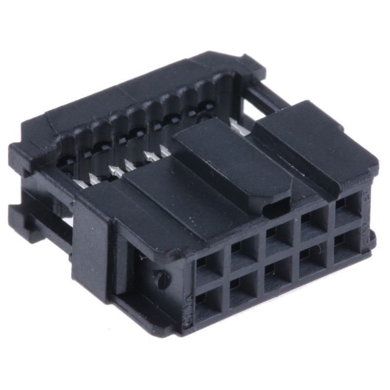 10 pcs - 1658622-1 TE Connectivity 10-Way IDC Connector Socket for Cable Mount, 2-Row
