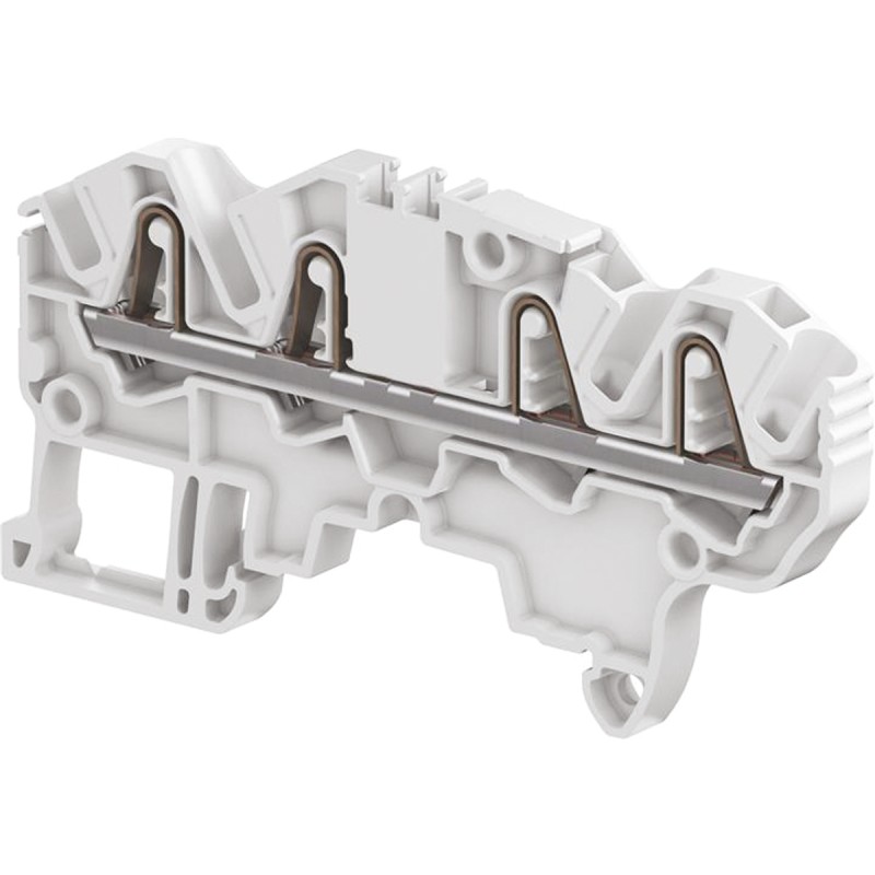 10 pcs - 1SNK705022R0000 Entrelec ZS95 Series Blue Feed Through Terminal Block, 2.5mm², Single-Level, Spring Clamp Termination, 