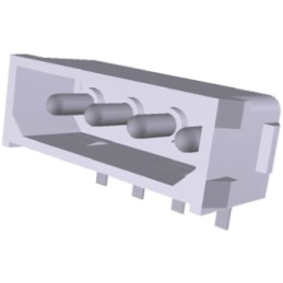 10 pcs - 172349-1 TE Connectivity Commercial MATE-N-LOK Series Right Angle Through Hole PCB Header, 4 Contact(s), 5.08mm Pitch, 