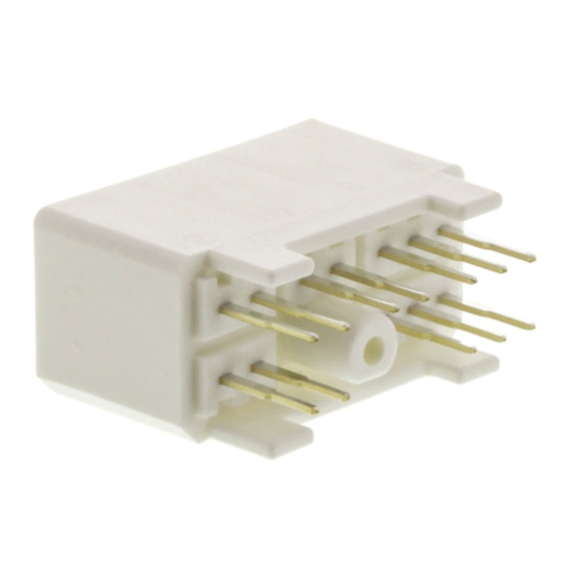 10 pcs - 1-174957-1 TE Connectivity MULTILOCK 070 Series Straight Through Hole Mount PCB Socket, 12-Contact, 2-Row, 3.5mm Pitch,
