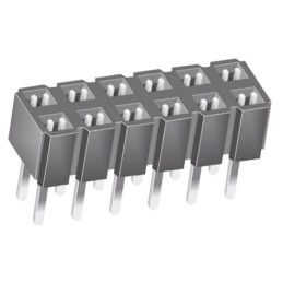 10 pcs - CES-106-01-T-D Samtec CES Series Straight Through Hole Mount PCB Socket, 12-Contact, 2-Row, 2.54mm Pitch, Through Hole 