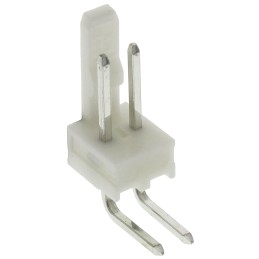 20 pcs - 1873107 Molex KK 254 Series Right Angle Through Hole Pin Header, 2 Contact(s), 2.54mm Pitch, 1 Row(s), Unshrouded