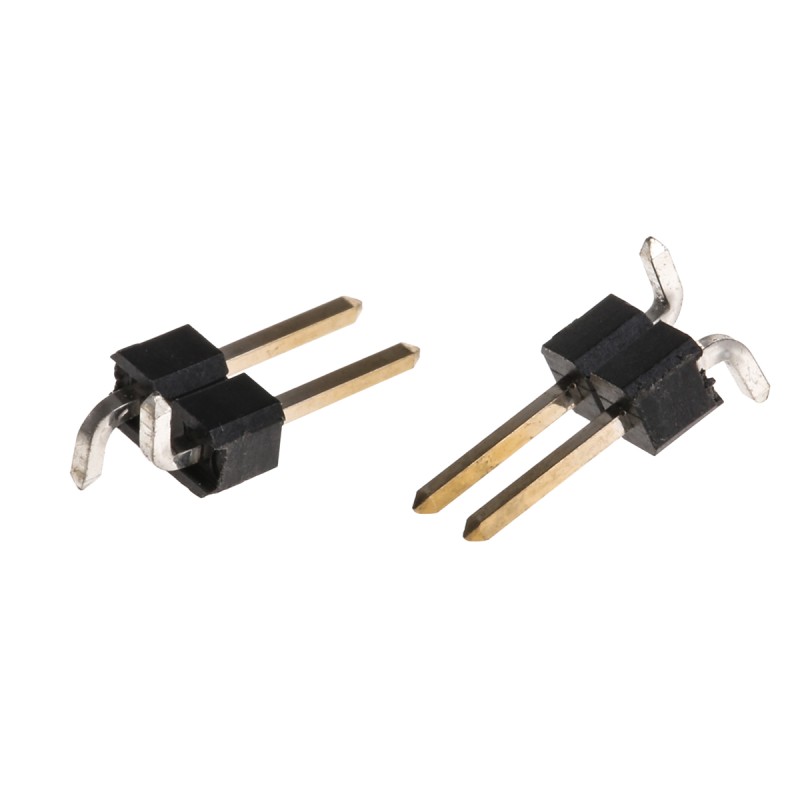 50 pcs - M20-8770242 HARWIN M20 Series Straight Surface Mount Pin Header, 2 Contact(s), 2.54mm Pitch, 1 Row(s), Unshrouded