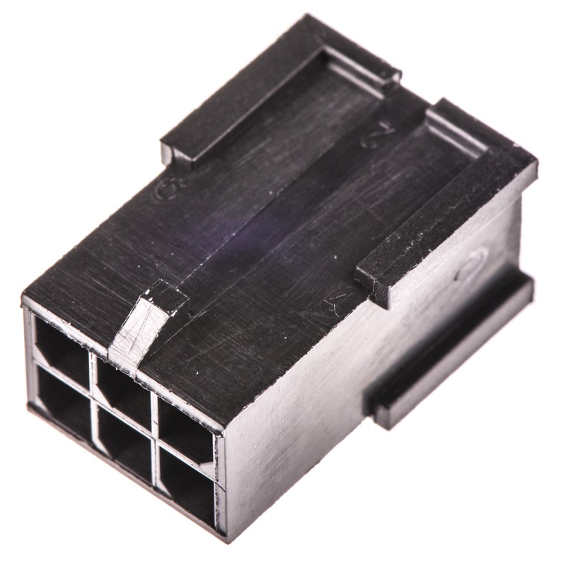 20 pcs - 794616-6 TE Connectivity, Micro MATE-N-LOK Male Connector Housing, 3mm Pitch, 6 Way, 2 Row