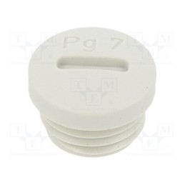 10 pcs : 514-07 - Stopper, PG7, polyamide