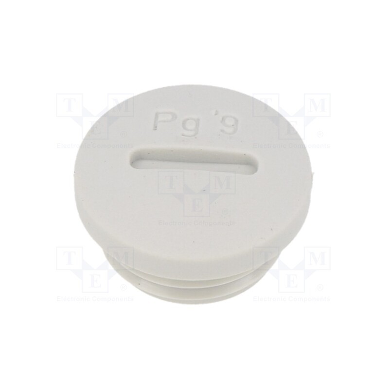 10 pcs : 514-09 - Stopper, PG9, polyamide
