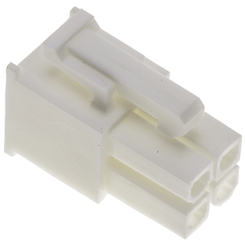 20 pcs - 39-01-2045 Molex, Mini-Fit Jr Female Connector Housing, 4.2mm Pitch, 4 Way, 2 Row