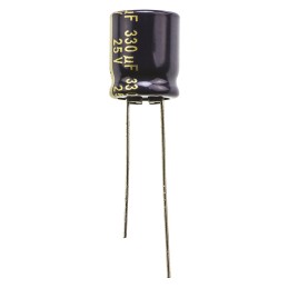 20 pcs - EEUFC1E331 Panasonic 330μF Aluminium Electrolytic Capacitor 25V dc, Radial, Through Hole - EEUFC1E331
