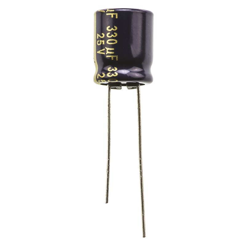 20 pcs - EEUFC1E331 Panasonic 330μF Aluminium Electrolytic Capacitor 25V dc, Radial, Through Hole - EEUFC1E331