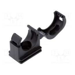 10 pcs : BFH-17-0 - Bracket, polyamide 6, BFH, -40÷105°C, black, Size: 17