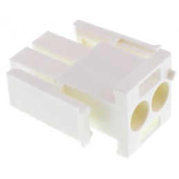 20 pcs - 350777-1 TE Connectivity, Universal MATE-N-LOK Male Connector Housing, 6.35mm Pitch, 2 Way, 1 Row