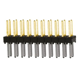 10 pcs - TSW-110-08-L-D Samtec TSW Series Straight Through Hole Pin Header, 20 Contact(s), 2.54mm Pitch, 2 Row(s), Unshrouded