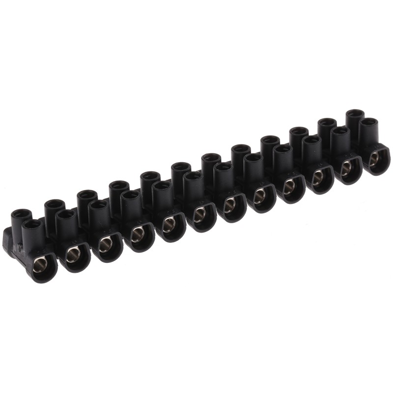 10 pcs - CTSOS433/12BK/RS CAMDENBOSS Terminal Strip, 41A, 6 mm² Wire, Screw Termination