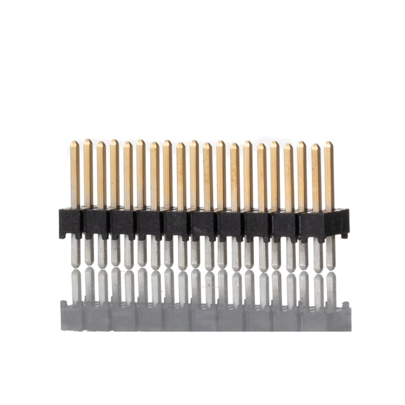 10 pcs - TSW-110-07-L-D Samtec TSW Series Straight Through Hole Pin Header, 20 Contact(s), 2.54mm Pitch, 2 Row(s), Unshrouded