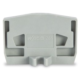 100 pcs - 264-361 Wago 264 Series End and Intermediate Plate with Mounting Flange for Use with 264 Series Terminal Blocks