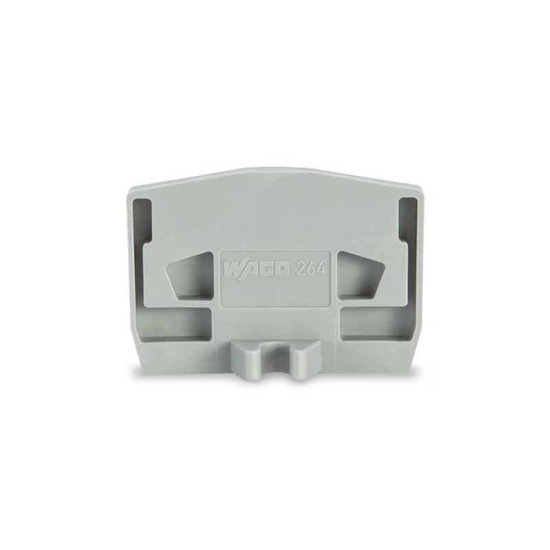 100 pcs - 264-361 Wago 264 Series End and Intermediate Plate with Mounting Flange for Use with 264 Series Terminal Blocks