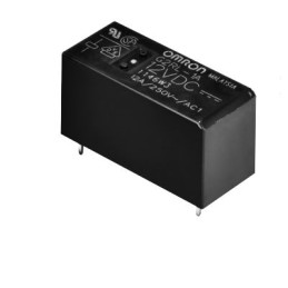 1 pcs - Omron PCB Mount Non-Latching Relay, 12V dc Coil, 12A Switching Current, SPST