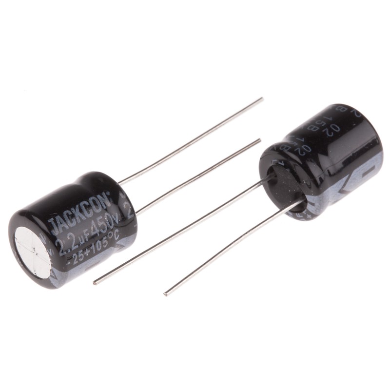 50 pcs - RS PRO 2.2μF Aluminium Electrolytic Capacitor 450V dc, Radial, Through Hole