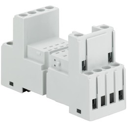 1 pcs - ABB Relay Socket, for use with 2 or 4 c/o (SPDT) Contacts CR-M Relays
