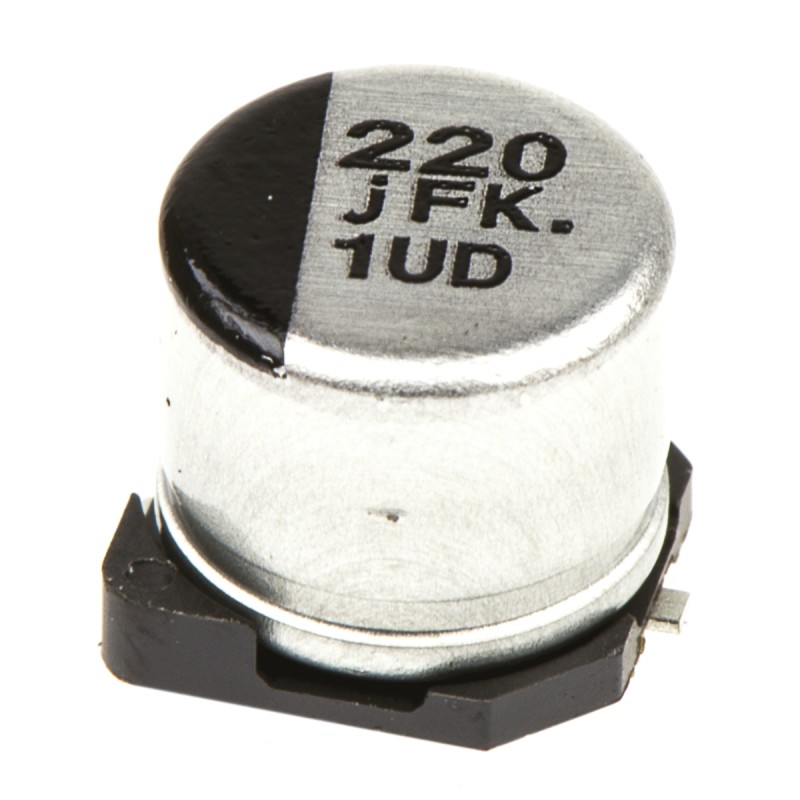 50 pcs - EEEFK0J221P Panasonic 220μF Aluminium Electrolytic Capacitor 6.3V dc, Surface Mount - EEEFK0J221P