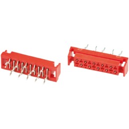 5 pcs - TE Connectivity Micro-MaTch Series Straight Through Hole Mount PCB Socket, 6-Contact, 2-Row, 2.54mm Pitch, Solder