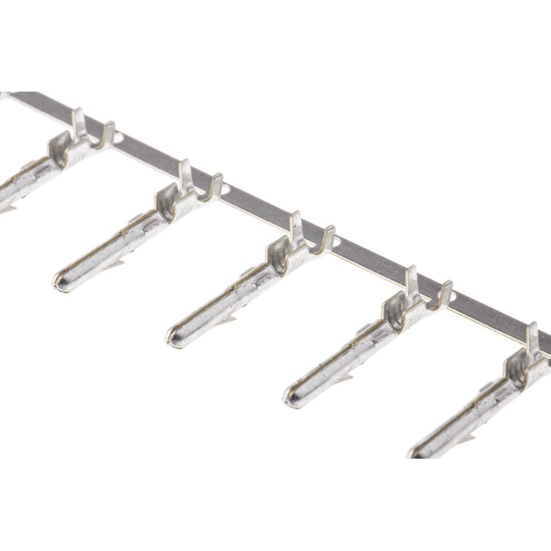 50 pcs - 163301-6 TE Connectivity Commercial MATE-N-LOK Series Male Crimp Terminal, 20AWG Min, 17AWG Max