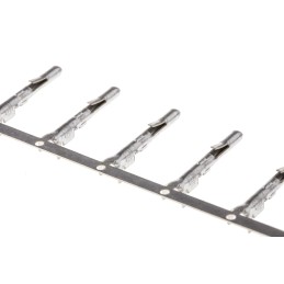 50 pcs - 163301-6 TE Connectivity Commercial MATE-N-LOK Series Male Crimp Terminal, 20AWG Min, 17AWG Max