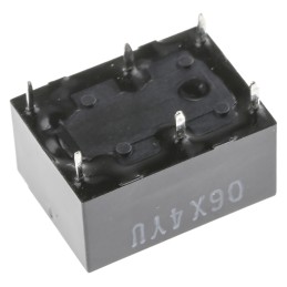 1 pcs - Omron PCB Mount Power Relay, 24V dc Coil, 8A Switching Current, DPST