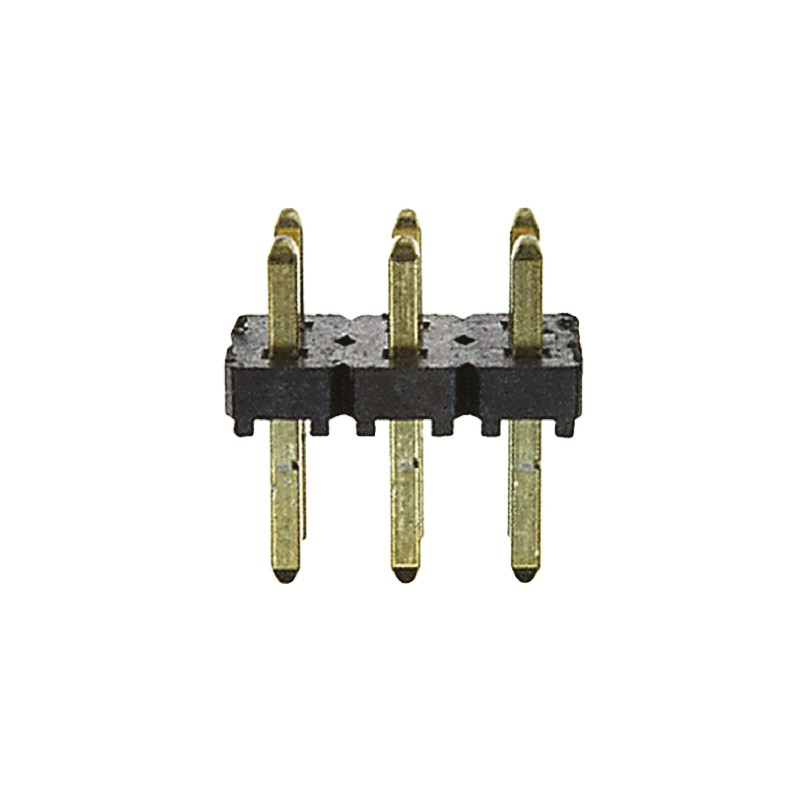 10 pcs - TLW-103-05-G-D Samtec TLW Series Straight Through Hole Pin Header, 6 Contact(s), 2.54mm Pitch, 2 Row(s), Unshrouded