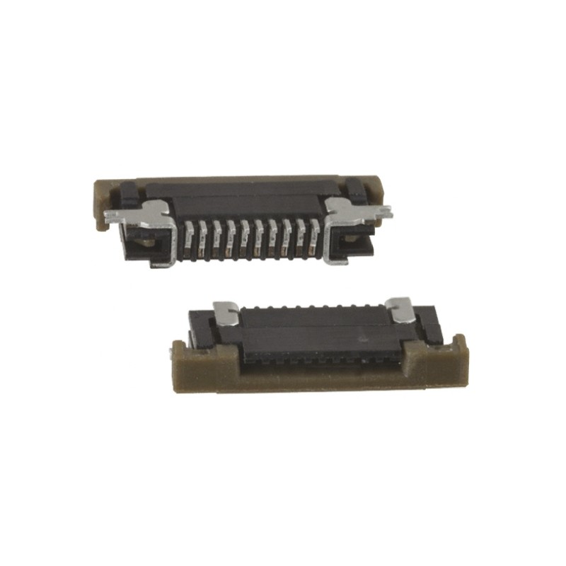 50 pcs - SFV10R-2STE9HLF Amphenol Communications Solutions, SFV-R 0.5mm Pitch 10 Way Right Angle Male FPC Connector, ZIF Top Con