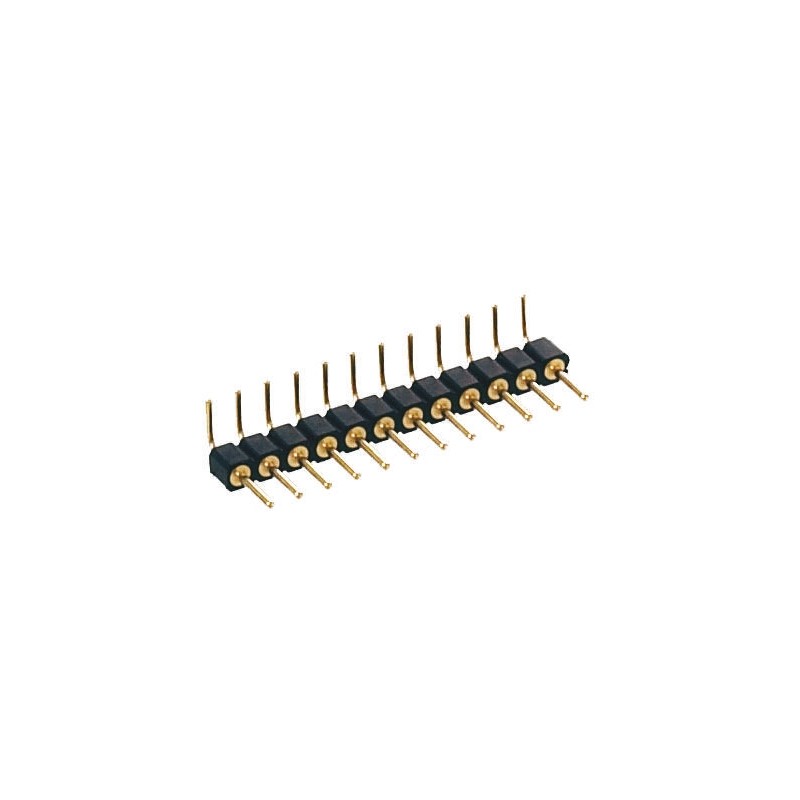 20 pcs - 800-80-005-20-001101 Preci-Dip Right Angle Through Hole Pin Header, 5 Contact(s), 2.54mm Pitch, 1 Row(s), Unshrouded